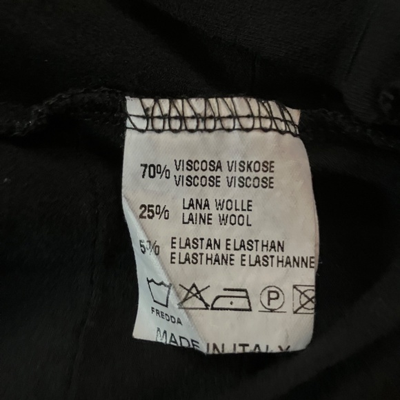 WORKING OVERTIME Black Asymmetrical Stitch Pleated Hem Long Sleeve Top - Picture 6 of 6